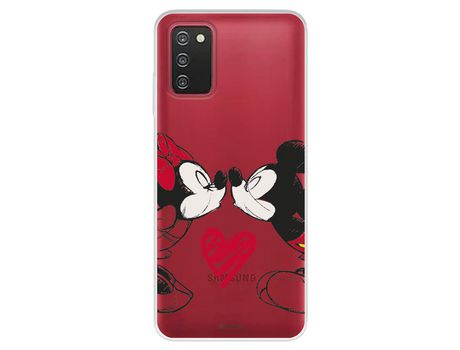 Funda Para Samsung Galaxy A03S Oficial De Disney Mickey Y Minnie Beso - Clásicos Disney
