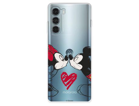 Funda Para Motorola Moto G200 5G Oficial De Disney Mickey Y Minnie Beso - Clásicos Disney