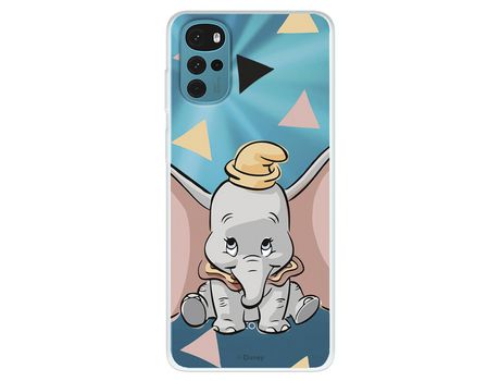 Funda Para Motorola Moto G22 Oficial De Disney Dumbo Silueta Transparente - Dumbo