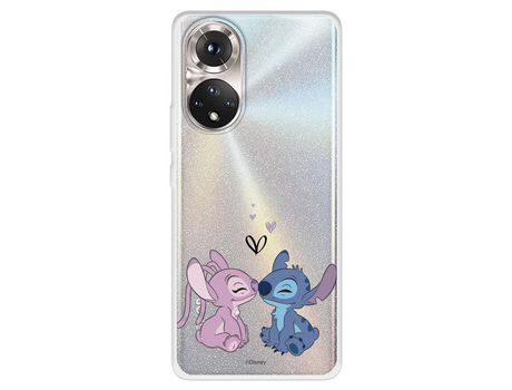 Funda Para Huawei Honor 50 5G Oficial De Disney Angel & Stitch Beso - Lilo & Stitch