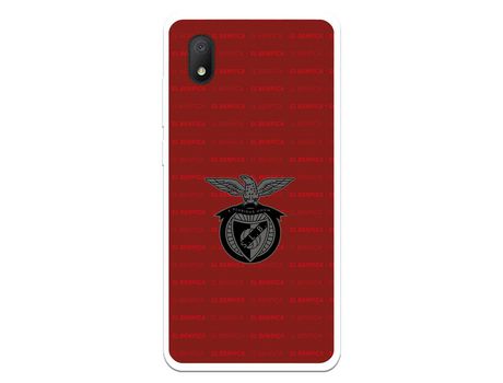 Funda Para Alcatel 1B 2020 Del Escudo Fondo Granate - Licencia Oficial Benfica