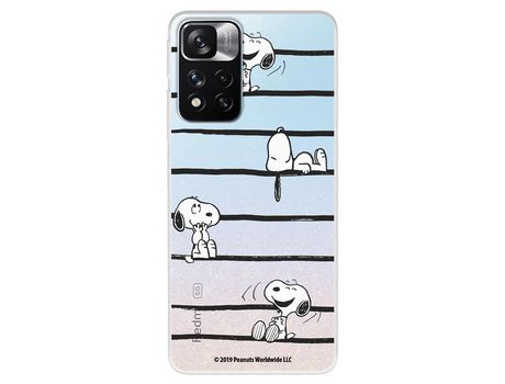 Funda Para Xiaomi Redmi Note 11 Oficial De Peanuts Snoopy Rayas - Snoopy