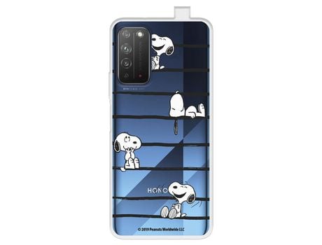 Funda Para Huawei Honor X10 5G Oficial De Peanuts Snoopy Rayas - Snoopy