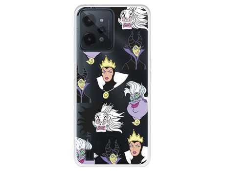 Funda Para Realme C31 Oficial De Disney Villanas Patrón - Villanas Disney