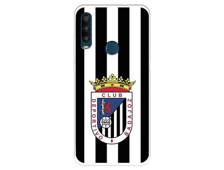 Funda Para Alcatel 1Se 2020 Del Club Deportivo Badajoz Escudo Blanquinegro - Licencia Oficial Club Deportivo Badajoz
