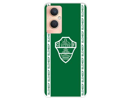 Funda Para Oppo A96 5G Del Elche Cf Escudo Fondo Verde - Licencia Oficial Elche Cf