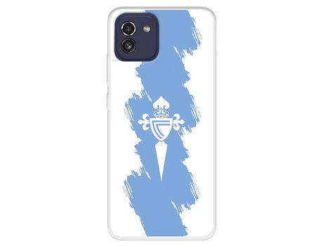 Funda Para Samsung Galaxy A03 Del Rc Celta Escudo Trazo Azul - Licencia Oficial Rc Celta