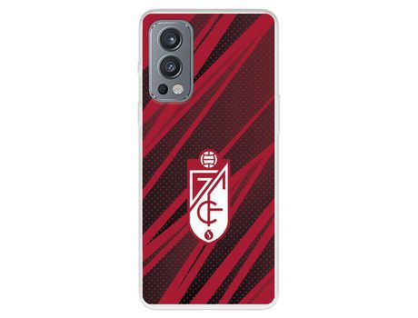 Funda Para Oneplus Nord Ce 2 Del Escudo - Líneas Rojas Y Negras - Licencia Oficial Granada Cf
