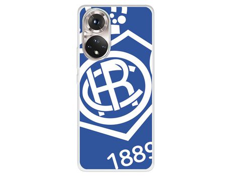 Funda Para Huawei Honor 50 5G Del Recre Escudo Fondo Azul - Licencia Oficial Real Club Recreativo De Huelva