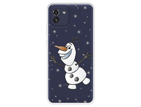 Funda Para Samsung Galaxy A03 Oficial De Disney Olaf Transparente - Frozen