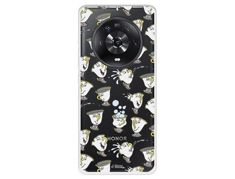 Funda Para Huawei Honor Magic4 Lite Oficial De Disney Chip Potts Siluetas - La Bella Y La Bestia