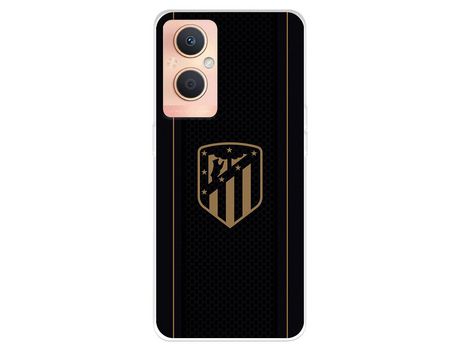 Funda Para Oppo A96 5G Del Atlético De Madrid Escudo Dorado Fondo Negro - Licencia Oficial Atlético De Madrid