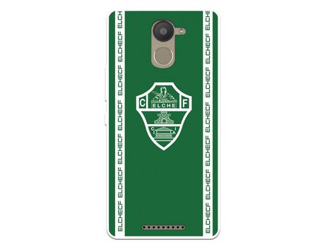 Funda Para Bq Aquaris U Plus Del Elche Cf Escudo Fondo Verde Escudo Fondo Verde - Licencia Oficial Elche Cf