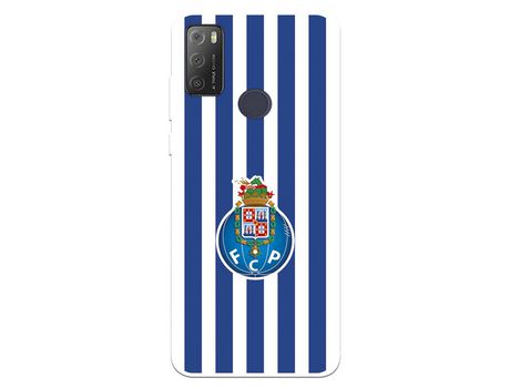 Funda Para Alcatel 1S 2021 Del Fútbol Club Oporto Escudo Rayas - Licencia Oficial Fútbol Club Oporto