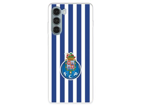 Funda Para Motorola Moto G200 5G Del Fútbol Club Oporto Escudo Rayas - Licencia Oficial Fútbol Club Oporto