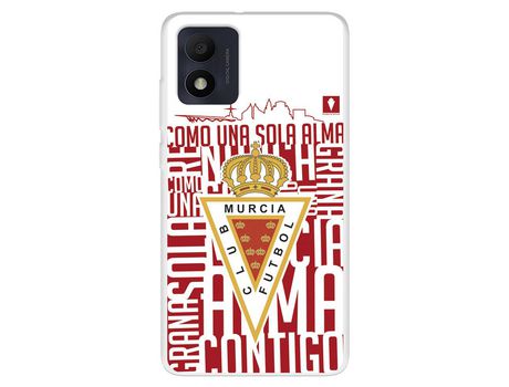 Funda Para Alcatel 1B 2022 Del Real Murcia Escudo Fondo Blanco - Licencia Oficial Real Murcia