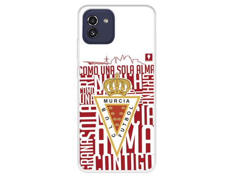 Funda Para Samsung Galaxy A03 Del Real Murcia Escudo Fondo Blanco - Licencia Oficial Real Murcia