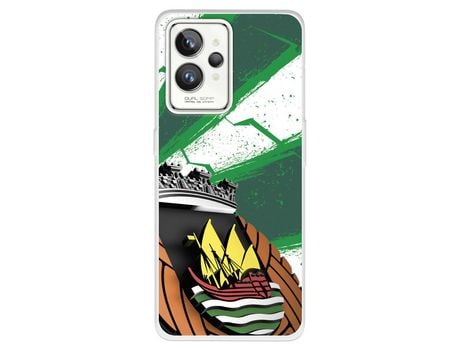 Funda Para Realme Gt 2 Pro Del Escudo Fondo Verde Y Blanco - Licencia Oficial Rio Ave Fc