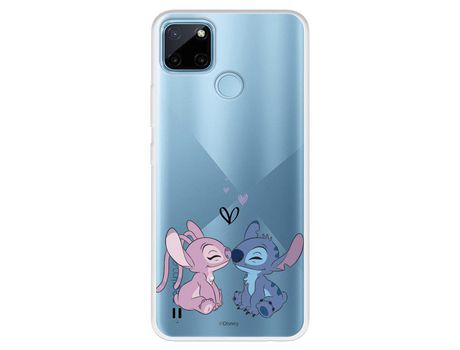 Funda Para Realme C21Y Oficial De Disney Angel & Stitch Beso - Lilo & Stitch