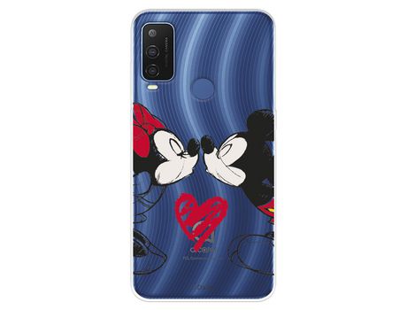 Funda Para Alcatel 1 L Pro Oficial De Disney Mickey Y Minnie Beso - Clásicos Disney