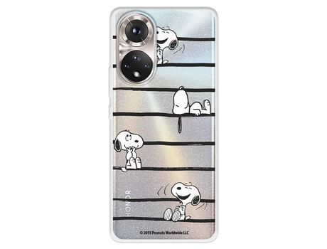 Funda Para Huawei Honor 50 5G Oficial De Peanuts Snoopy Rayas - Snoopy