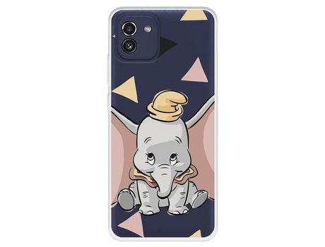 Funda Para Samsung Galaxy A03 Oficial De Disney Dumbo Silueta Transparente - Dumbo