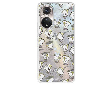 Funda Para Huawei Honor 50 5G Oficial De Disney Chip Potts Siluetas - La Bella Y La Bestia