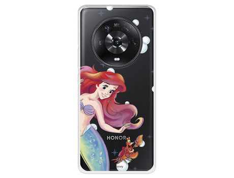 Funda Para Huawei Honor Magic4 Lite Oficial De Disney Ariel Y Sebastián Burbujas - La Sirenita