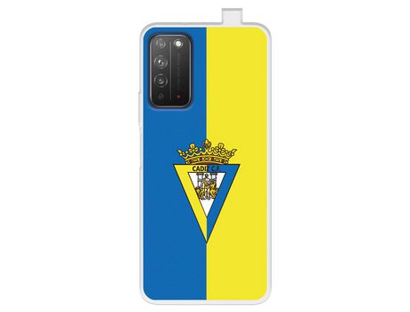 Funda Para Huawei Honor X10 5G Del Cádiz Escudo Fondo Bicolor - Licencia Oficial Cádiz Cf