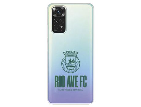 Funda Para Xiaomi Redmi Note 11 Pro 5G Del Escudo Leather Case Negra - Licencia Oficial Rio Ave Fc