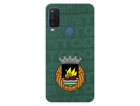 Funda Para Alcatel 1 L Pro Del Rio Ave Fc Escudo Fondo Verde - Licencia Oficial Rio Ave Fc