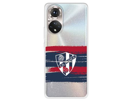 Funda Para Huawei Honor 50 5G Del Huesca Rayas Transparente - Licencia Oficial Sd Huesca