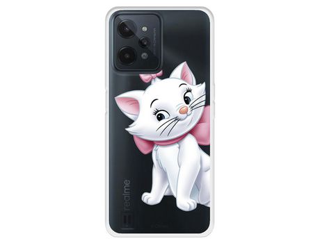 Funda Para Realme C31 Oficial De Disney Marie Silueta - Los Aristogatos