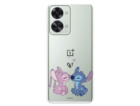 Funda Para Oneplus Nord 2T 5G Oficial De Disney Angel & Stitch Beso - Lilo & Stitch