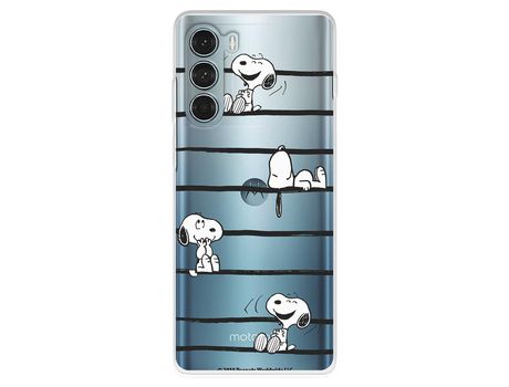 Funda Para Motorola Moto G200 5G Oficial De Peanuts Snoopy Rayas - Snoopy