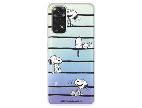 Funda Para Xiaomi Redmi Note 11 Pro 5G Oficial De Peanuts Snoopy Rayas - Snoopy
