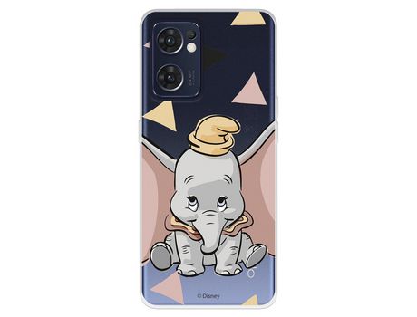 Funda Para Oppo Find X5 Lite Oficial De Disney Dumbo Silueta Transparente - Dumbo