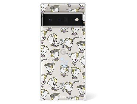 Funda Para Google Pixel 6 Pro Oficial De Disney Chip Potts Siluetas - La Bella Y La Bestia