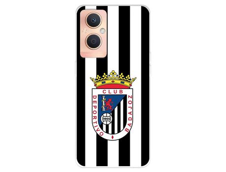 Funda Para Oppo A96 5G Del Club Deportivo Badajoz Escudo Blanquinegro - Licencia Oficial Club Deportivo Badajoz