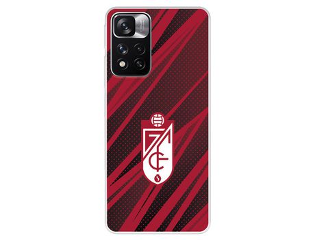 Funda Para Xiaomi Redmi Note 11 Del Granada Cf Escudo - Líneas Rojas Y Negras - Licencia Oficial Granada Cf
