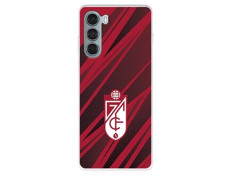 Funda Para Motorola Moto G200 5G Del Escudo - Líneas Rojas Y Negras - Licencia Oficial Granada Cf