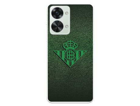 Funda Para Oneplus Nord 2T 5G Del Real Betis Balompié Escudo Verde Fondo Trama - Licencia Oficial Real Betis Balompié