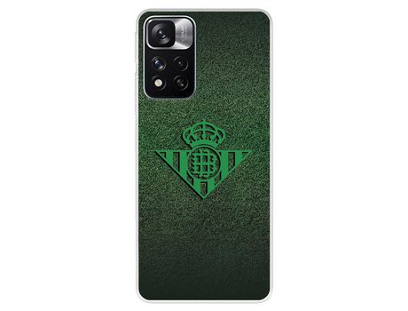 Funda Para Xiaomi Redmi Note 11 Del Betis Escudo Verde Fondo Trama - Licencia Oficial Real Betis Balompié