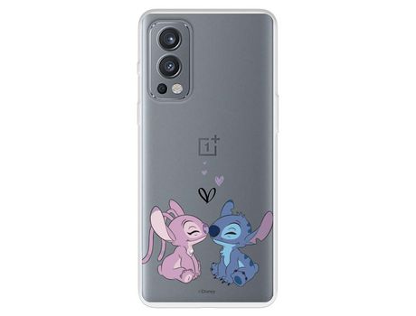 Funda Para Oneplus Nord Ce 2 Oficial De Disney Angel & Stitch Beso - Lilo & Stitch