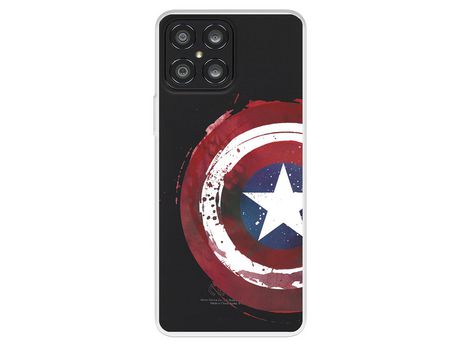 Funda Para Huawei Honor X8 Oficial De Marvel Capitán América Escudo Transparente - Marvel