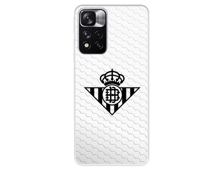 Funda Para Xiaomi Redmi Note 11 Del Betis Escudo Negro Fondo Red - Licencia Oficial Real Betis Balompié