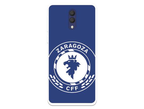 Funda Para Alcatel 1X 2019 Del Zaragoza Cf Femenino Escudo Grande Fondo Azul - Licencia Oficial Zaragoza Cf Femenino