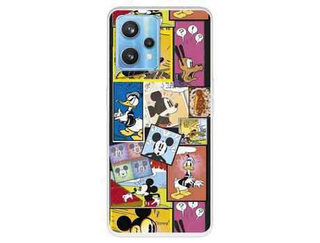 Funda Para Realme 9 Pro+ Oficial De Disney Mickey Comic - Clásicos Disney
