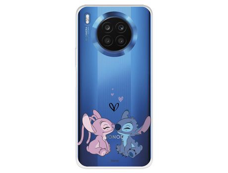 Funda Para Huawei Honor 50 Lite Oficial De Disney Angel & Stitch Beso - Lilo & Stitch