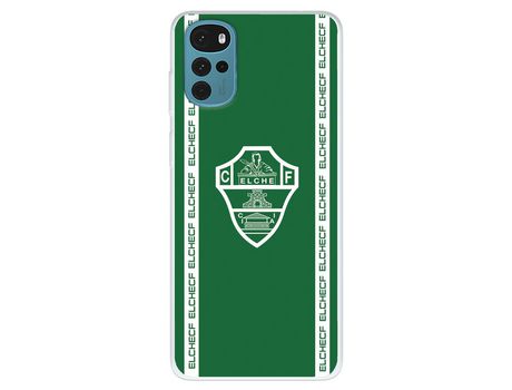 Funda Para Motorola Moto G22 Del Elche Cf Escudo Fondo Verde - Licencia Oficial Elche Cf